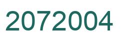 Número 2072004 imagen verde