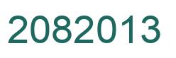 Number 2082013 green image
