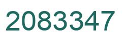 Número 2083347 imagen verde