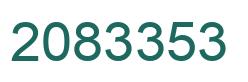 Number 2083353 green image