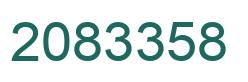 Number 2083358 green image