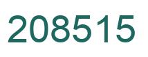 Número 208515 imagen verde
