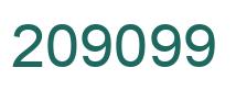 Number 209099 green image