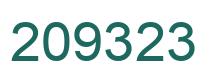 Number 209323 green image