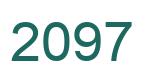 Zahl 2097 grün bild