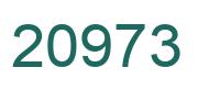 Number 20973 green image
