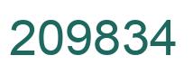 Número 209834 imagen verde
