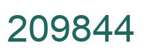 Number 209844 green image