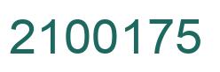 Número 2100175 imagen verde