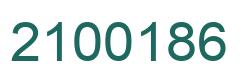 Number 2100186 green image