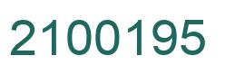 Número 2100195 imagen verde