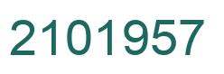 Number 2101957 green image