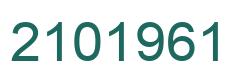 Number 2101961 green image