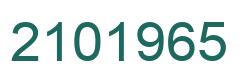 Number 2101965 green image