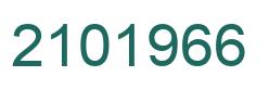 Number 2101966 green image