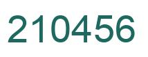 Número 210456 imagen verde