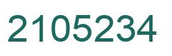 Número 2105234 imagen verde