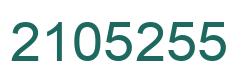 Número 2105255 imagen verde