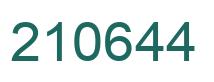 Número 210644 imagen verde