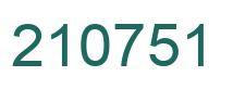 Número 210751 imagen verde