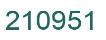 Número 210951 imagen verde