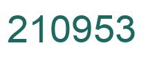 Número 210953 imagen verde