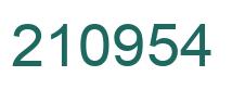 Número 210954 imagen verde