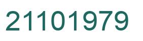 Number 21101979 green image