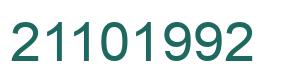 Number 21101992 green image