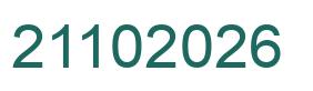 Number 21102026 green image