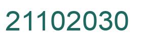 Number 21102030 green image