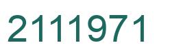 Number 2111971 green image