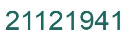 Número 21121941 imagen verde