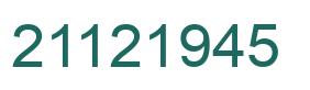 Número 21121945 imagen verde