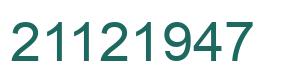 Número 21121947 imagen verde