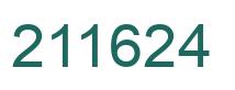 Number 211624 green image
