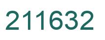 Number 211632 green image
