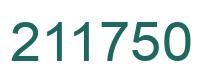 Number 211750 green image