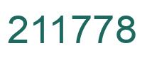 Number 211778 green image