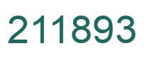 Number 211893 green image