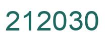 Number 212030 green image
