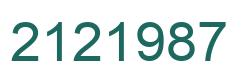 Número 2121987 imagen verde