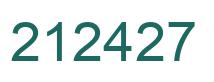 Número 212427 imagen verde