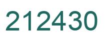 Número 212430 imagen verde