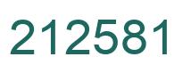 Número 212581 imagen verde