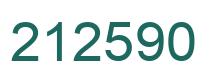 Number 212590 green image