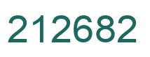 Number 212682 green image
