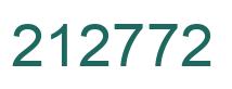 Number 212772 green image