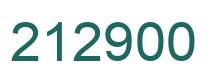 Number 212900 green image