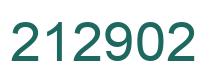 Number 212902 green image